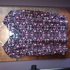 Pure Energy Floral Patterned Sleeveless Top Size 2x